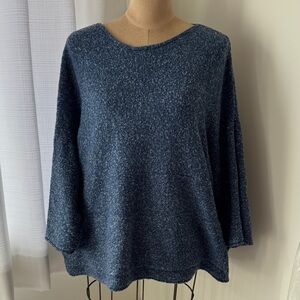 Pure Jill oversized blue cotton sweater. L.